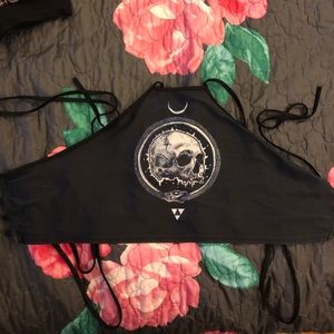 Rave Skull Snake Halter Top